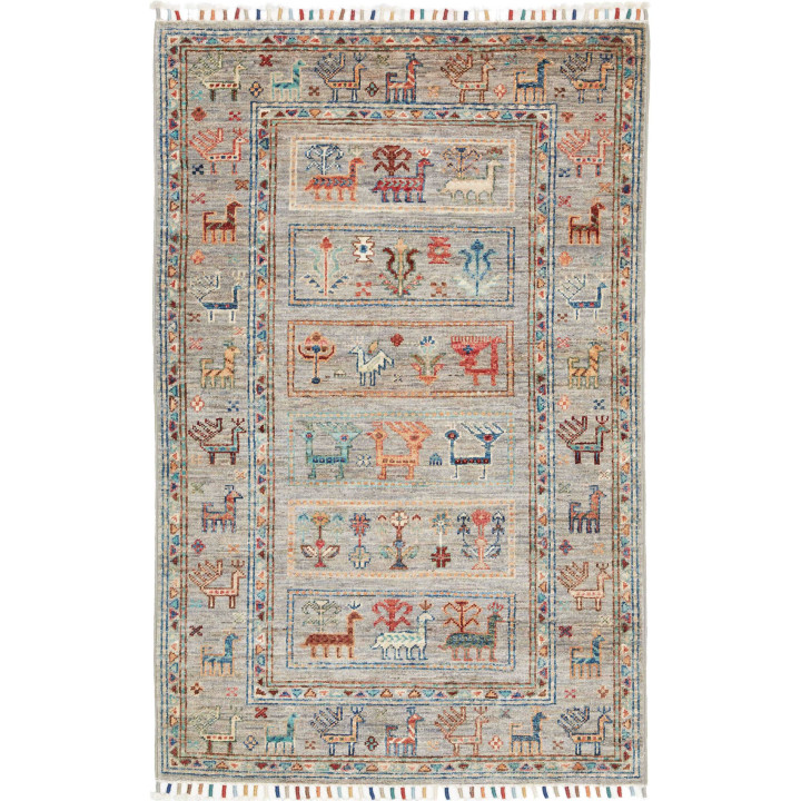 Tappeto Originale Istintia Pakistan 82x127 Grig