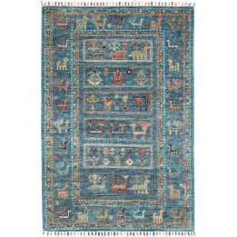 Tappeto Originale Istintia Pakistan 81x123 Blu