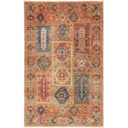 Hand Made Rug Floralia Pakistan 78x129 Rust Bro