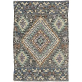 Tappeto Originale Kilim Afghanistan 100x149 Gri