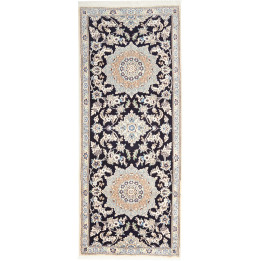 Tappeto Originale Nain 9la Persia 84x202 Blu Sc