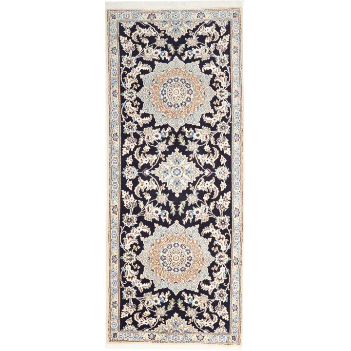 Tappeto Originale Nain 9la Persia 84x202 Blu Sc