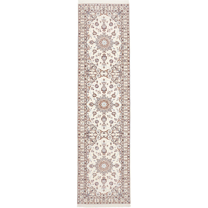 Hand Made Rug Nain 9la Persia 95x354 Ivory Brow