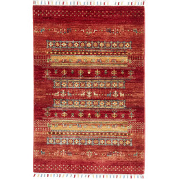 Hand Made Rug Gabbeh Nova Pakistan 83x115 Red O