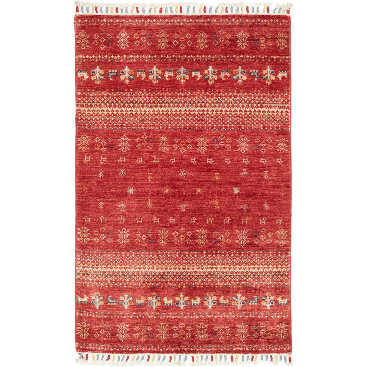 Hand Made Rug Gabbeh Nova Pakistan 80x123 Red B