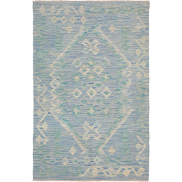 Hand Made Rug Kilim Afghanistan 99x154 Light Bl
