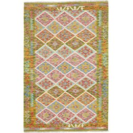 Hand Made Rug Kilim Afghanistan 124x190 Multico