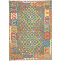 Hand Made Rug Kilim Afghanistan 132x178 Petrol