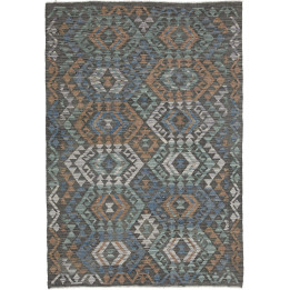 Tappeto Originale Kilim Afghanistan 128x185 Gri