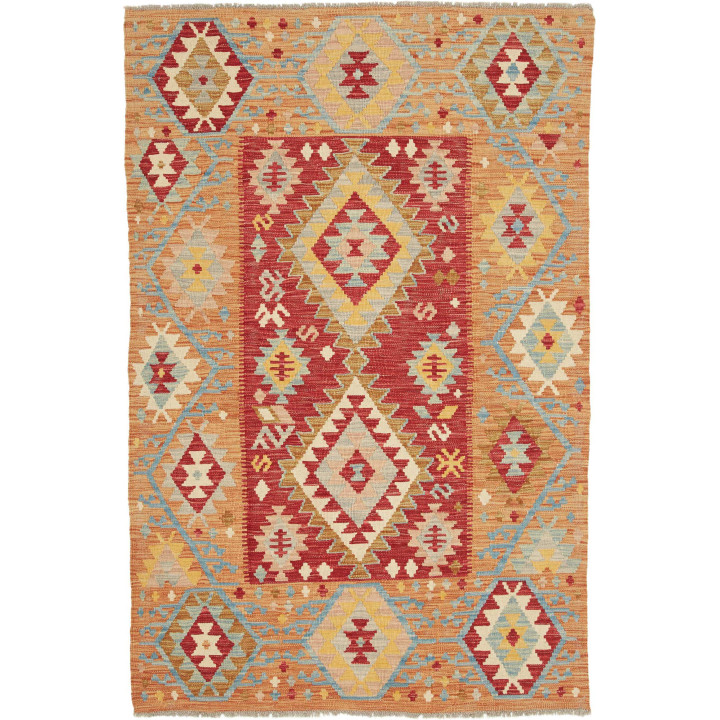 Hand Made Rug Kilim Afghanistan 120x183 Ochre R