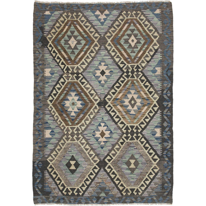 Hand Made Rug Kilim Afghanistan 122x175 Brown L