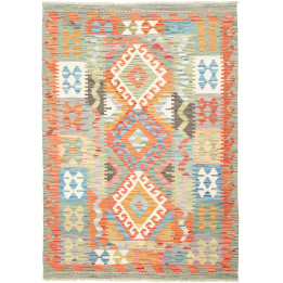 Hand Made Rug Kilim Afghanistan 124x175 Orange