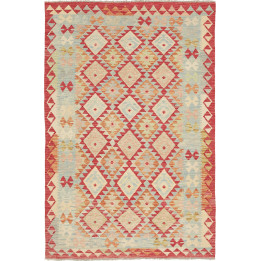 Hand Made Rug Kilim Afghanistan 123x187 Red Lig