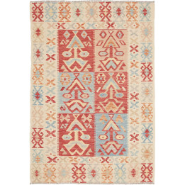 Hand Made Rug Kilim Afghanistan 123x177 Ivory R