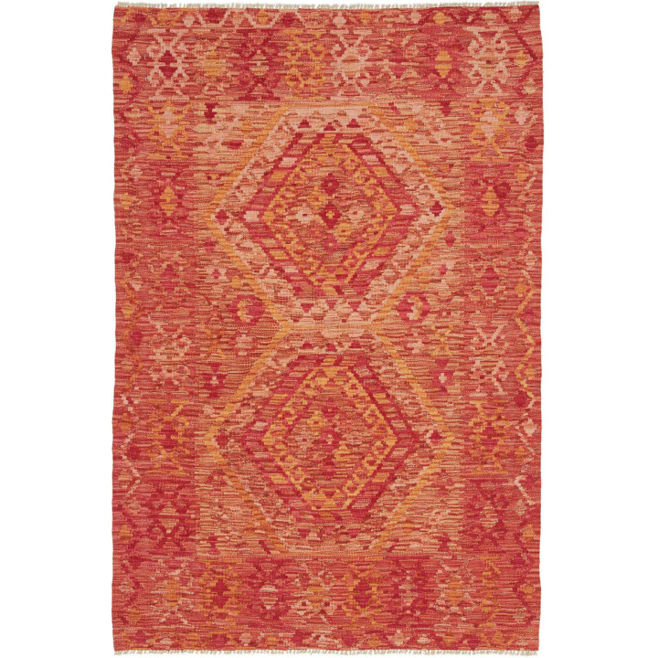 Hand Made Rug Kilim Afghanistan 118x179 Red Ora