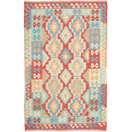Hand Made Rug Kilim Afghanistan 109x168 Red Lig
