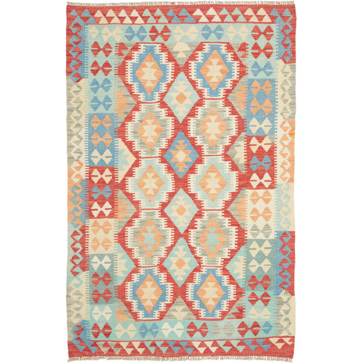 Hand Made Rug Kilim Afghanistan 109x168 Red Lig