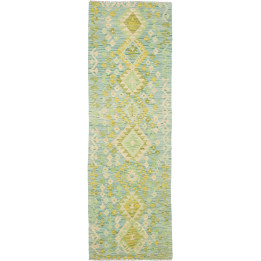 Hand Made Rug Kilim Afghanistan 75x237 Light Gr