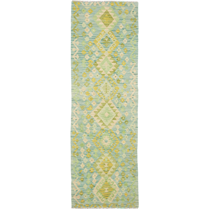 Tappeto Originale Kilim Afghanistan 75x237 Verd