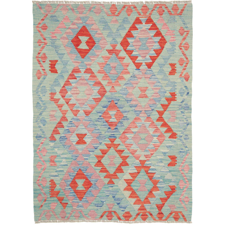 Hand Made Rug Kilim Afghanistan 105x147 Aquamar
