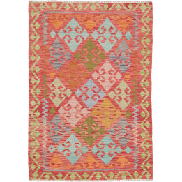 Hand Made Rug Kilim Afghanistan 101x144 Brick R