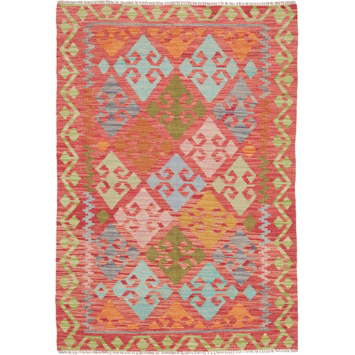 Hand Made Rug Kilim Afghanistan 101x144 Brick R