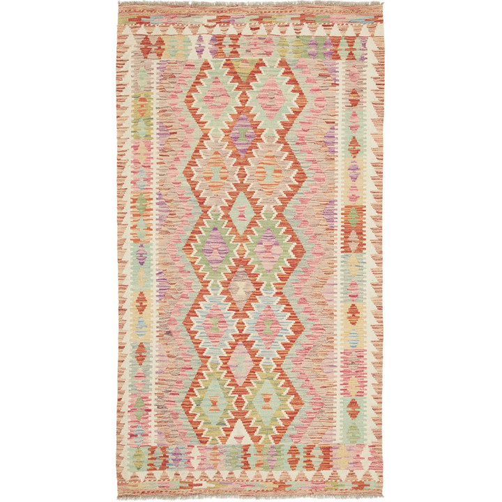 Hand Made Rug Kilim Afghanistan 105x193 Brick R