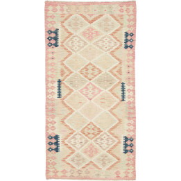 Hand Made Rug Kilim Afghanistan 98x191 Beige Pi