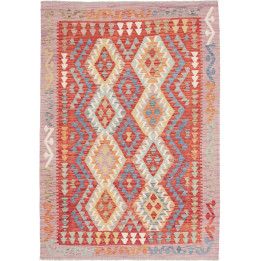 Hand Made Rug Kilim Afghanistan 124x177 Red Mul