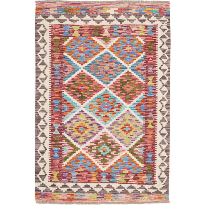 Hand Made Rug Kilim Afghanistan 100x148 Multico