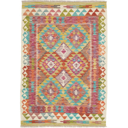 Hand Made Rug Kilim Afghanistan 103x146 Multico