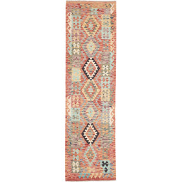 Hand Made Rug Kilim Afghanistan 85x304 Brick Re