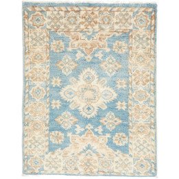 Hand Made Rug Kazak Afghanistan 64x82 Light Blu