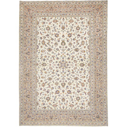 Hand Made Rug Kashan Persia 250x360 Ivory Beige