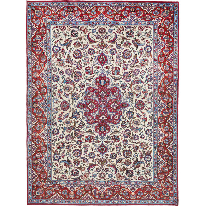 Hand Made Rug Mashad Persia 250x322 Ivory Red