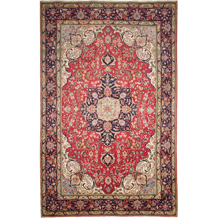 Tappeto Originale Tabriz Persia 198x310 Rosso B