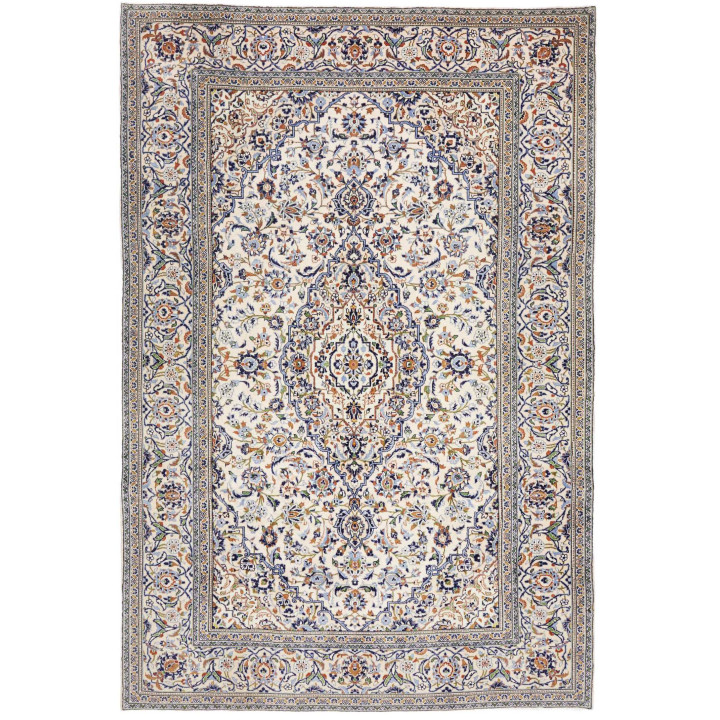 Tappeto Originale Kashan Persia 200x298 Avorio