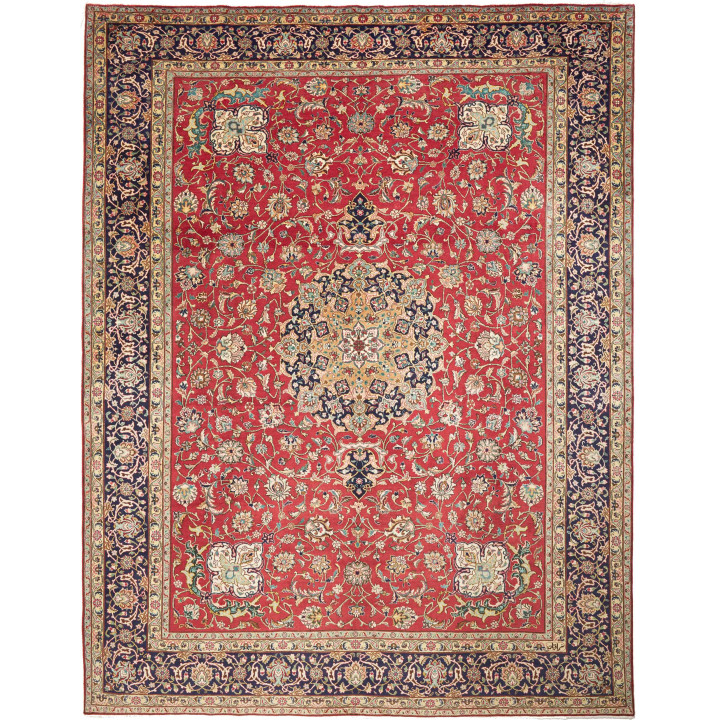Tappeto Originale Tabriz Persia 305x400 Rosso B