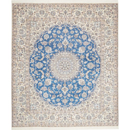 Tappeto Originale Nain 9la Persia 251x291 Blu A