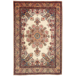 Hand Made Rug Tabriz Persia 198x304 Beige Blue
