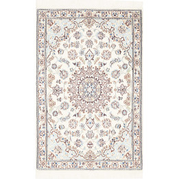 Hand Made Rug Nain 9la Persia 80x120 Ivory Blue