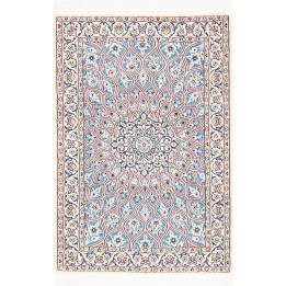 Hand Made Rug Nain 9la Persia 80x121 Blue White