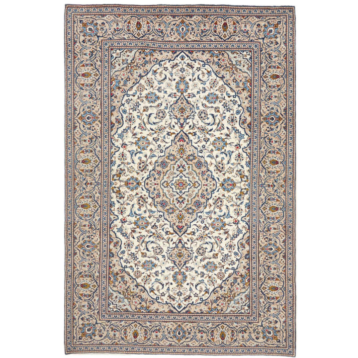 Tappeto Originale Kashan Persia 198x298 Avorio