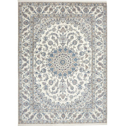 Hand Made Rug Nain Kashmar Persia 249x343 Ivory
