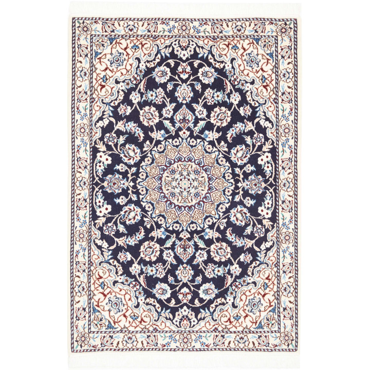 Tappeto Originale Nain 9la Persia 80x117 Blu No