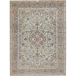 Tappeto Originale Kashan Persia 305x410 Beige B