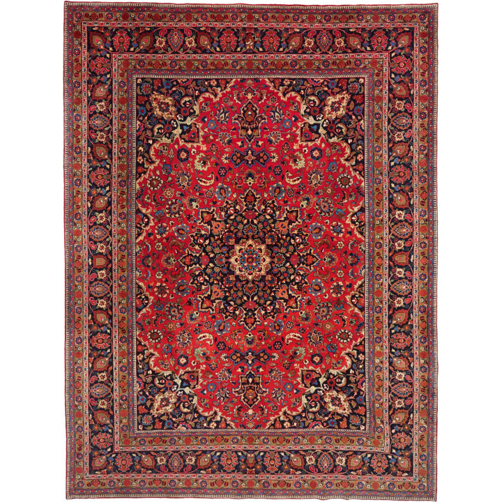 Tappeto Originale Mashad Persia 297x395 Rosso B
