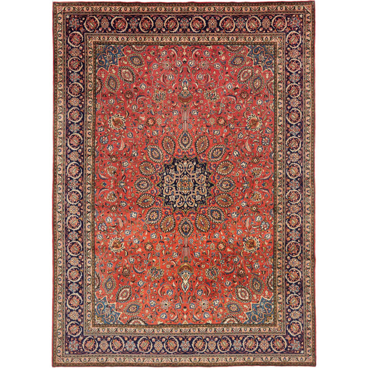 Hand Made Rug Sarough Persia 272x380 Coral Red