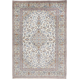 Tappeto Originale Kashan Persia 200x288 Avorio