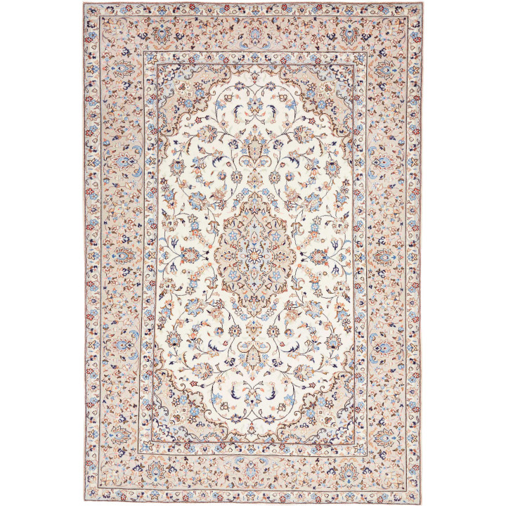 Tappeto Originale Kashan Persia 198x294 Avorio